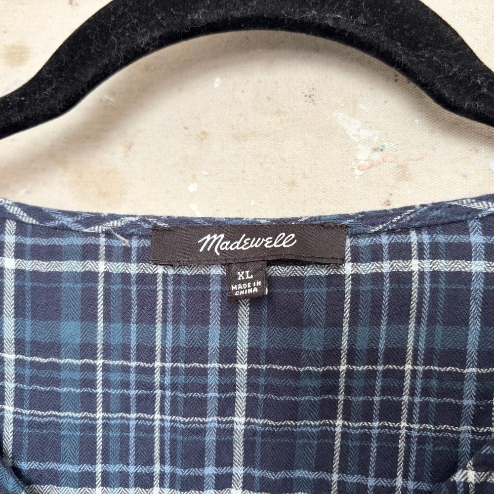 Madewell Gauze Ruffle-Trimmed Mini Dress - Picture 4 of 6